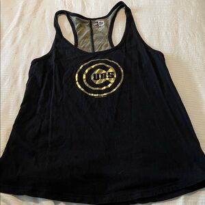 New Era Women's Black Chicago Cubs Racerback Tank